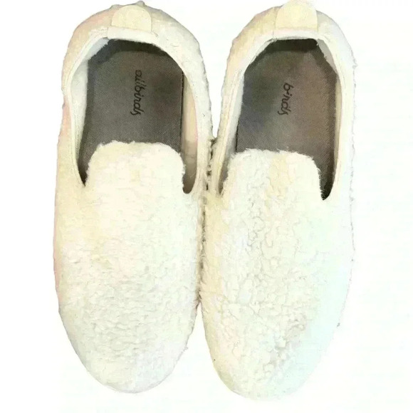 allbirds Shoes - ALLBIRDS Wool Lounger Fluffs Loafers Shearling Sherpa Fleece Size 9